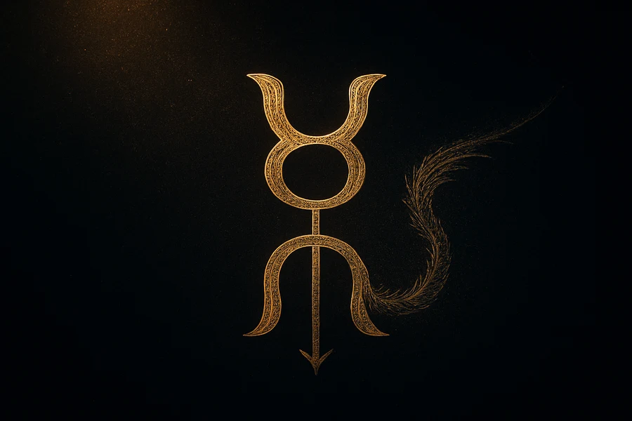 Kuzey ve Güney Ay Düğümü sembolleri, dönüşüm aksı