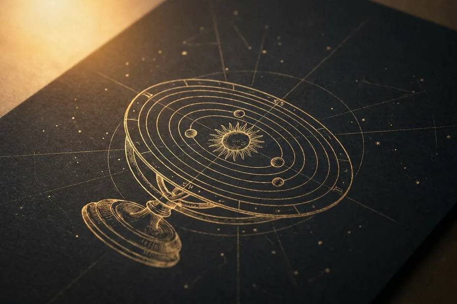 Yörünge halkaları üzerinde hareket eden gezegenler, altın orrery, transit analizi