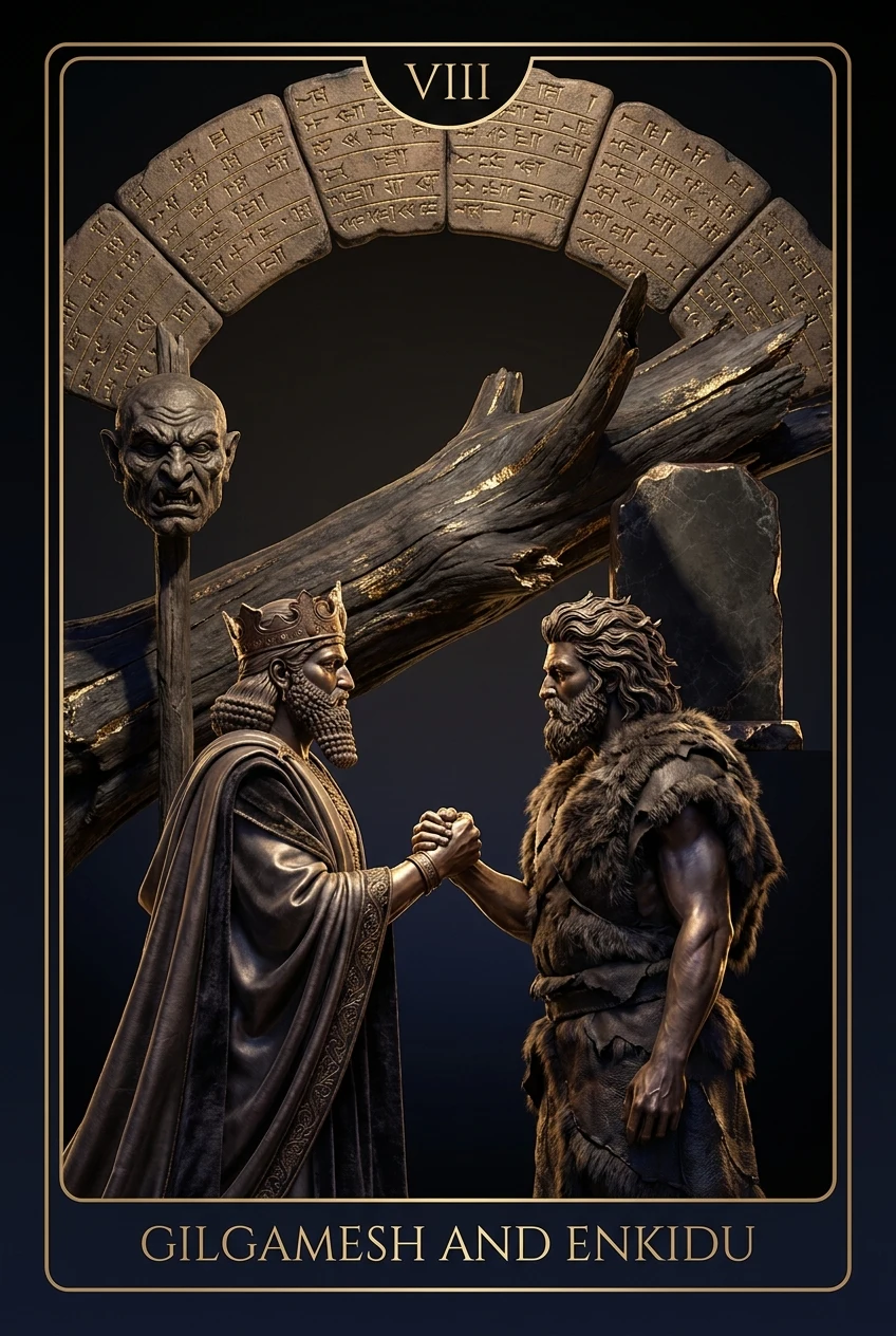 Gilgamesh and Enkidu, A deep friendship and an unavoidable loss