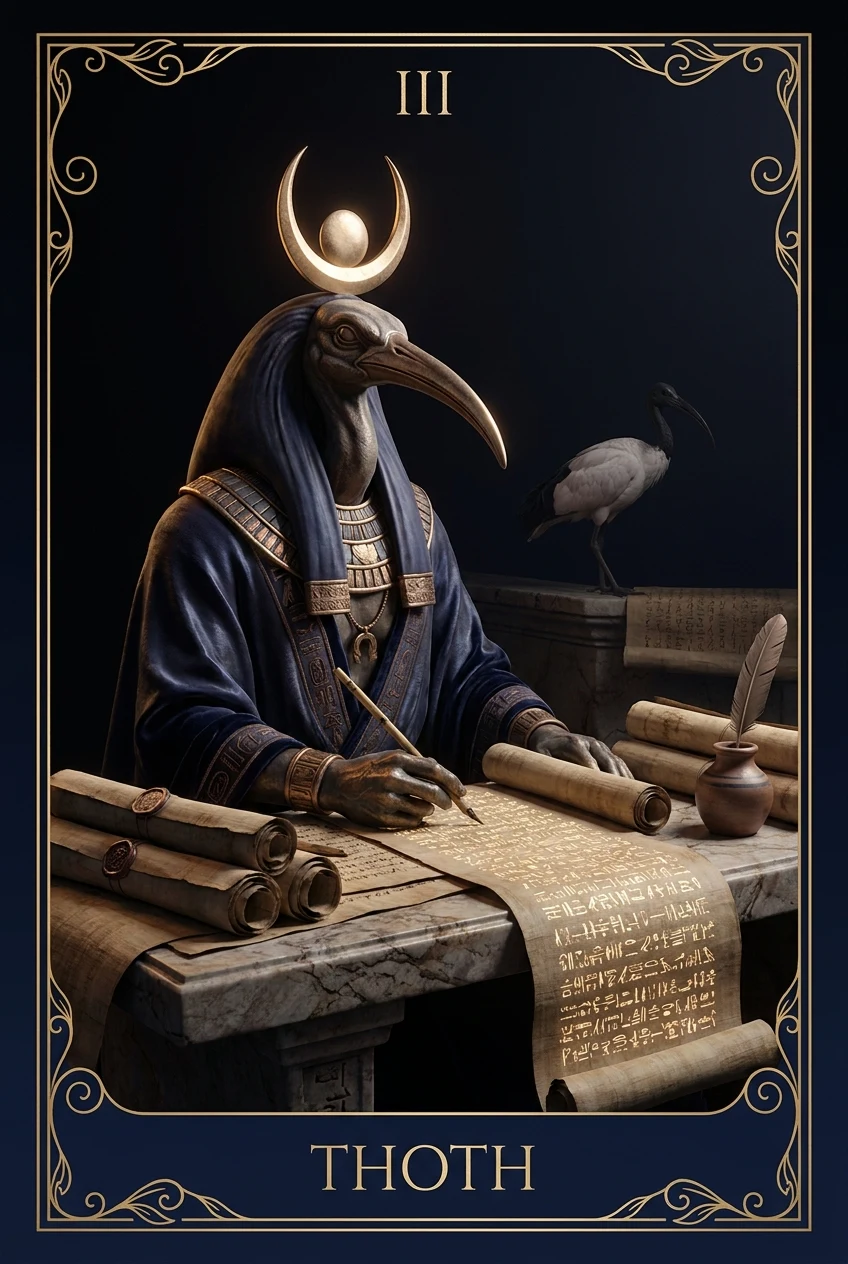 Thoth, Knowledge, writing, the record