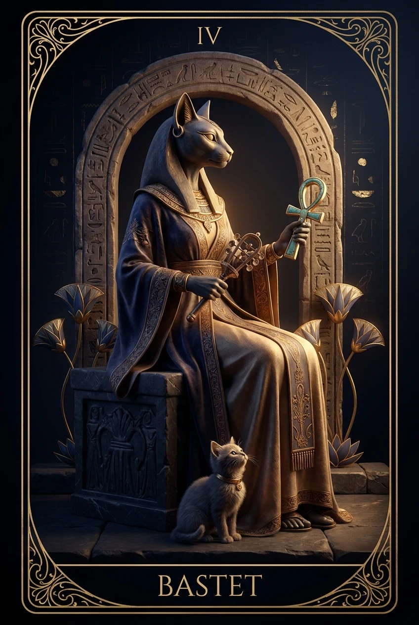 Bastet, Ev, beden, koruma