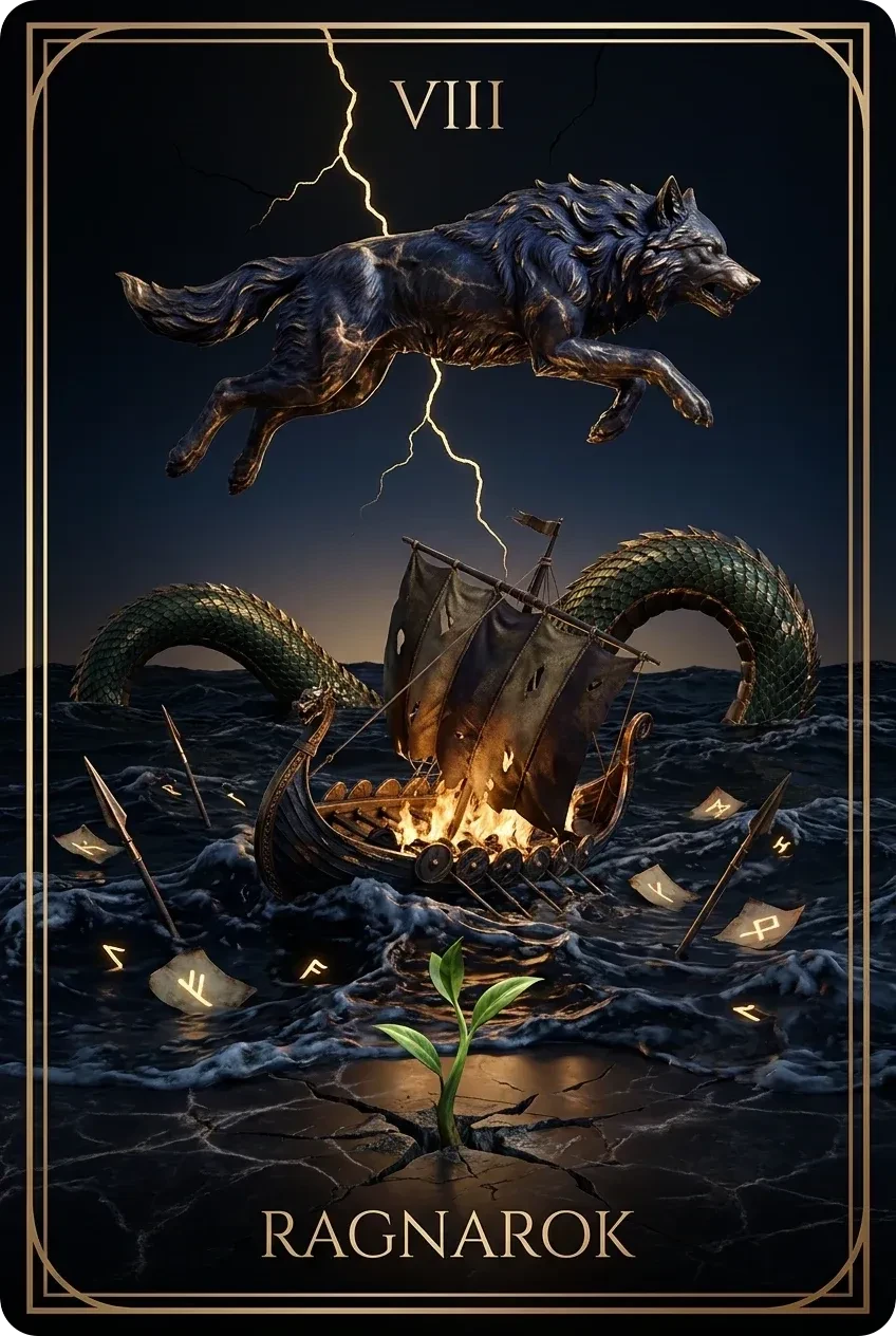 Ragnarök, Sonun savaşı, yeniden doğuş öncesi yıkım