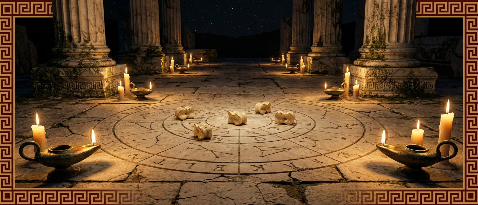 Termessos tapınağında kehanet tahtası ve takımyıldız çizgileri, altın kazıma