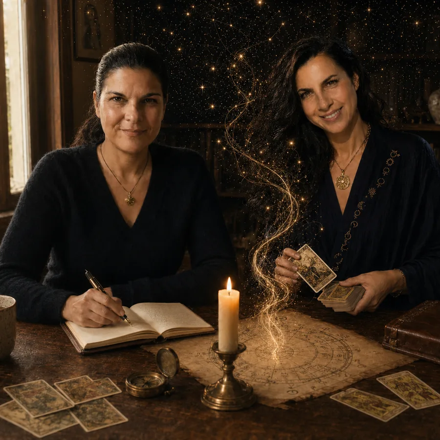 Özge ve Deniz masada, Claudy aralarından yükselen altın dokumada